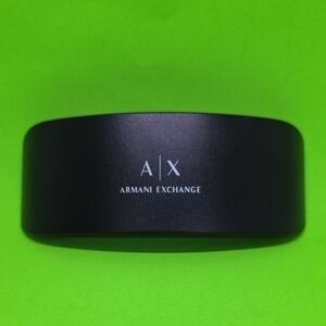 Armani Exchange Black Clamshell Eyeglass Case (Case Only)